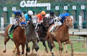 A field of 12 will line up in Saturday's Grade 1 Arkansas Derby at Oaklawn Park. (Photo credit: Bigstock).