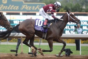Breeders' Cup Distaff winner Untapable goes in Saturday's Personal Ensign at saratoga (Photo credit: Breeders' Cup Ltd.)