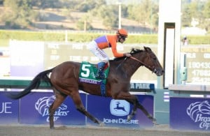 Beholder, the second choice in early wagering for the $5 million Breeders' Cup Classic (G1) will scratch. (Photo credit: Breeders' Cup Ltd.)