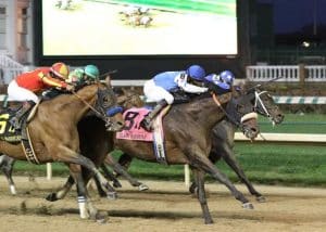 The two two finishers from the 2015 Clark Handicap -Effinex and Hoppertunity are back to face off in this year's edition. (Photo credit: Churchill Downs).
