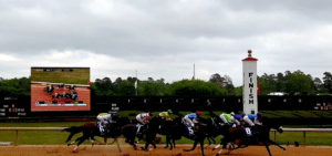 Horse racing on Oaklawn Park Race Track, Arkansas